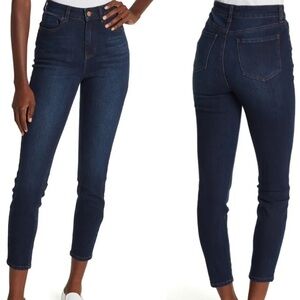(B26) ABOUND High Waist Skinny Crop Ankle Blue Jeans, Size 25, NWT‎